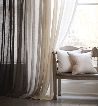 Cortinas de lino y otras alternativas para vestir las ventanas