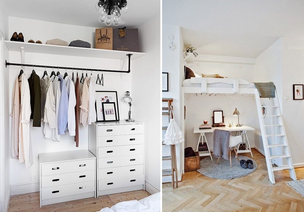6 ideas de clósets para decorar dormitorios pequeños